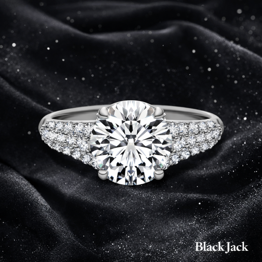 3.00 Carat Lab-Grown Diamond Bezel Set Engagement Ring – Round Cut in 14K White Gold