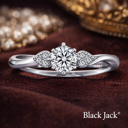 0.70 CT Aurora Twist Memory Diamond Ring |14k Gold| Pet & Human Ashes| Brand Authenticity Certified