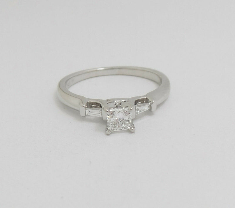 Princess Cut Three Stone 2.00 Ct. Moissanite Engagement Ring by Black Jack