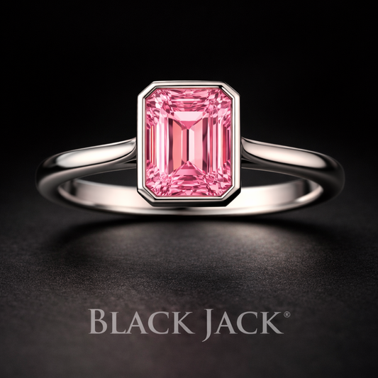 1.50 Carat Lab-Grown Diamond Solitaire Engagement Ring – Emerald Cut in 14K White Gold