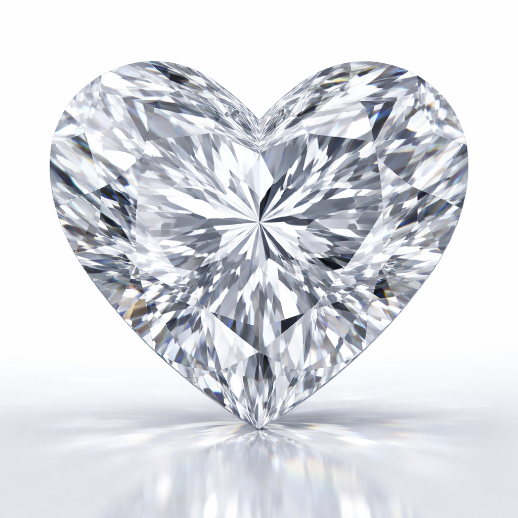 5.00 Ct Heart Shape loose Diamond Memorial Jewellery