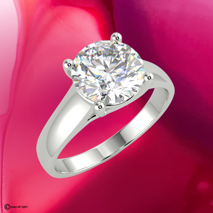 2.00 Ct Lab Grown Diamond Solitaire Engagement Ring – D Color, VVS1, Excellent Cut, IGI Certified in 14K White Gold by Black Jack®