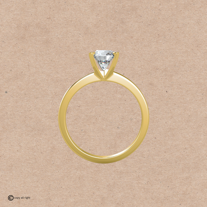 4 Prong Solitaire 1.00ct Real Lab Grown Diamond Engagement ring by BlackJack