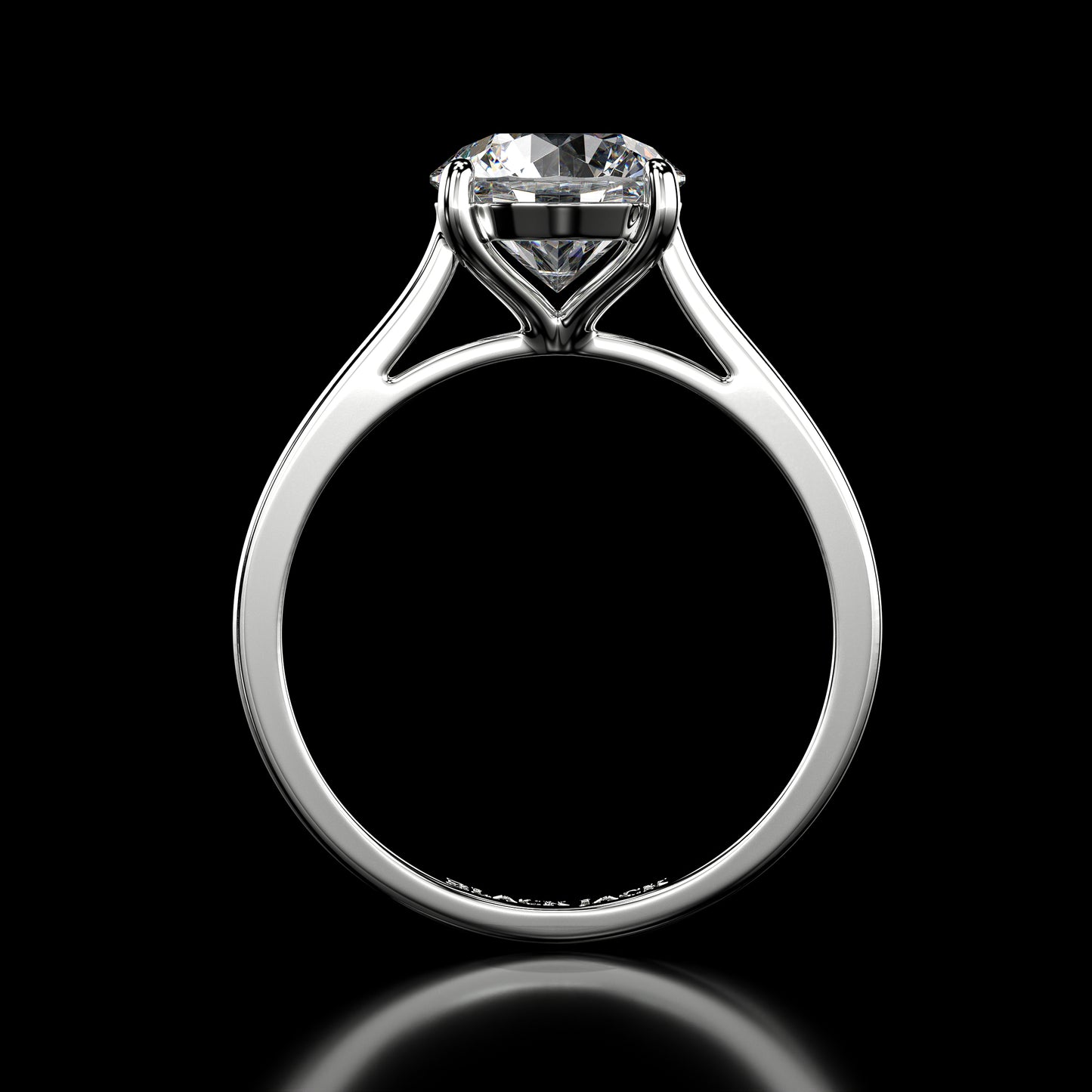 1.50 Carat Lab-Grown Diamond Solitaire Engagement Ring – Round Cut in 14K White Gold