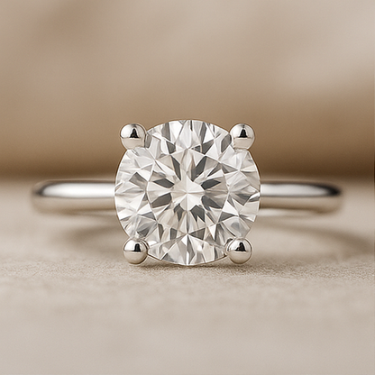 Lab-Grown Memorial Diamond Ring – Pet Ashes or Hair to Diamond – 1 to 5 CT – White Gold – Black Jack® Memory
