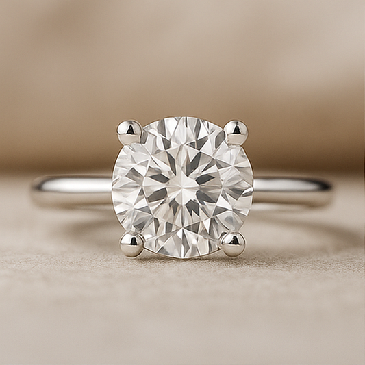 Lab-Grown Memorial Diamond Ring – Pet Ashes or Hair to Diamond – 1 to 5 CT – White Gold – Black Jack® Memory