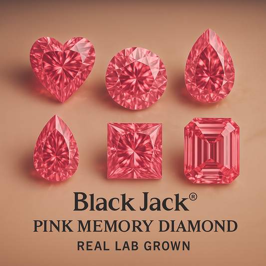 Loose Pink Lab-Grown Diamond from Hair or Ashes | Memorial Diamond by Black Jack® | For Pets or Humans