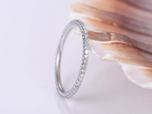 Round Cut 0.25 Ct. Moissanite Eternity Band Rings by Black Jack