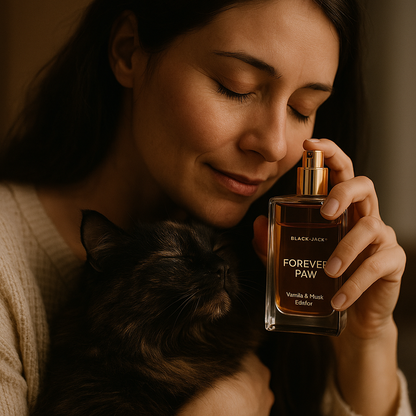 Forever Paw™ – Vanilla & Musk Edition | Perfume from Pet Ashes or Hair | Black Jack® Aroma – Pet Memory Perfumes™