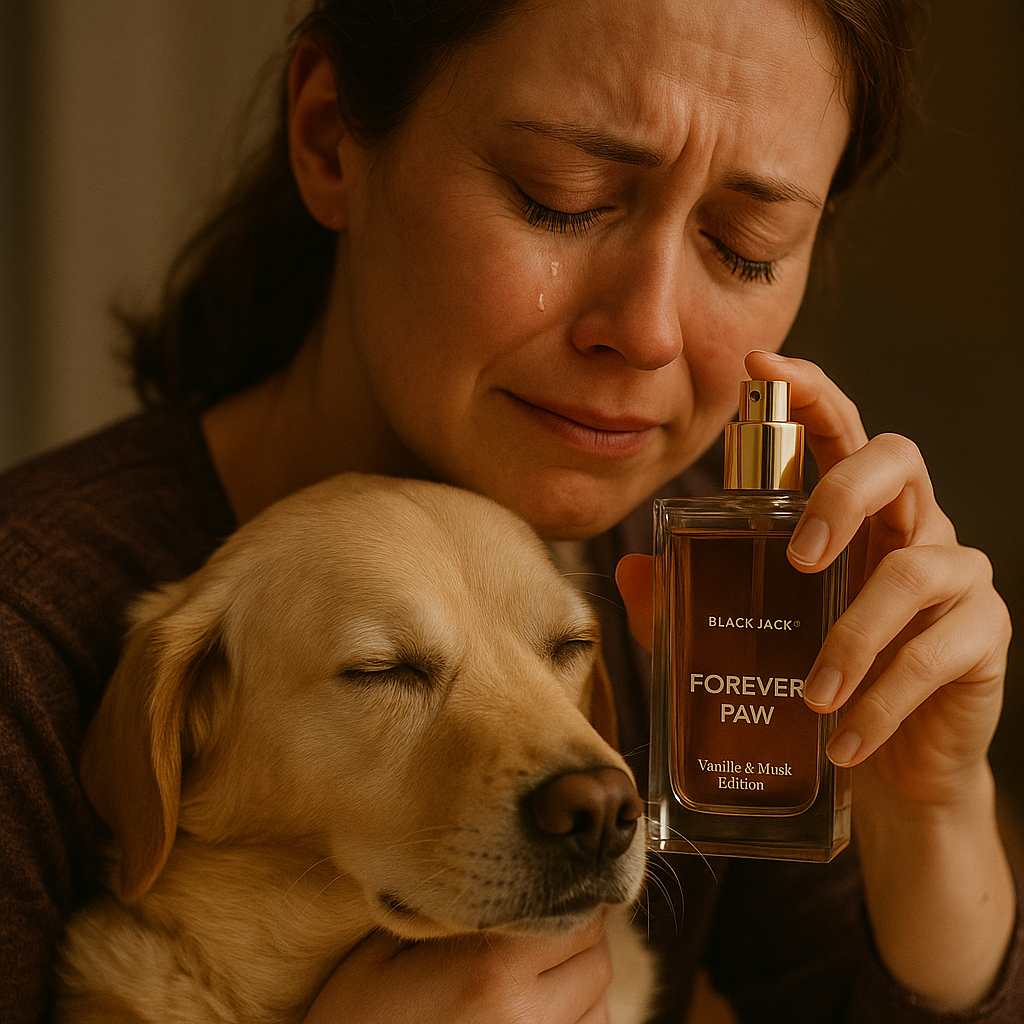 Forever Paw™ – Vanilla & Musk Edition | Perfume from Pet Ashes or Hair | Black Jack® Aroma – Pet Memory Perfumes™