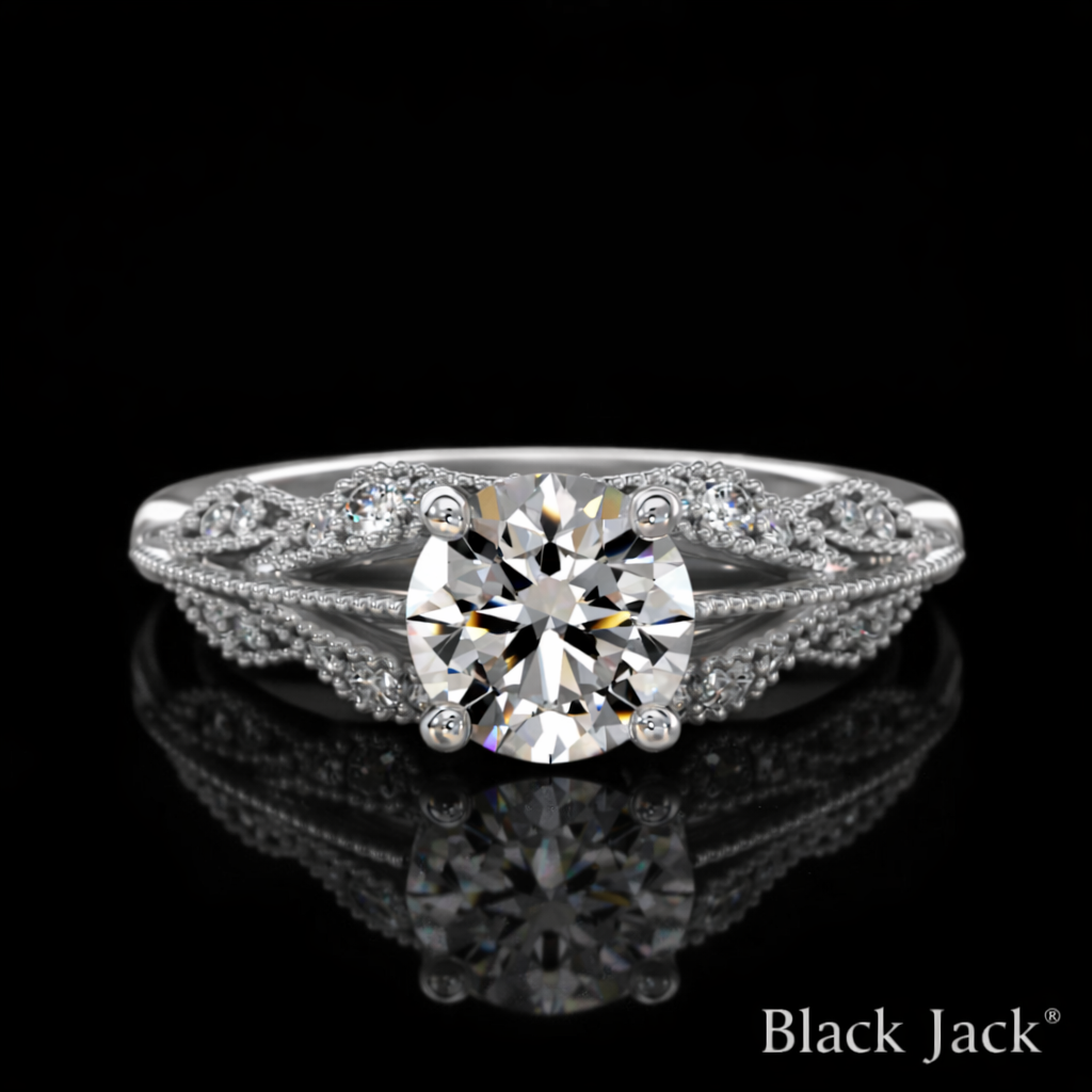 2.00 Carat Lab-Grown Diamond Solitaire Engagement Ring – Round Cut in 14K White Gold