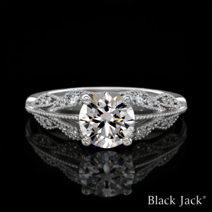 2.00 Carat Lab-Grown Diamond Solitaire Engagement Ring – Round Cut in 14K White Gold