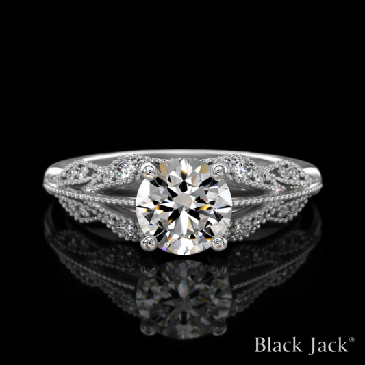 2.00 Carat Lab-Grown Diamond Solitaire Engagement Ring – Round Cut in 14K White Gold