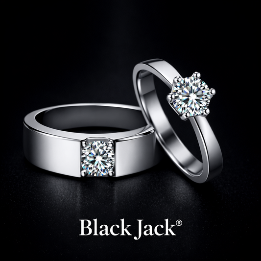 1.50 Ct Women’s Engagement Ring and 1.50 Ct Men’s Engagement Ring – Custom Memory Diamond Couple Rings – Lab-Grown Diamond from Personal Carbon in 14K Gold