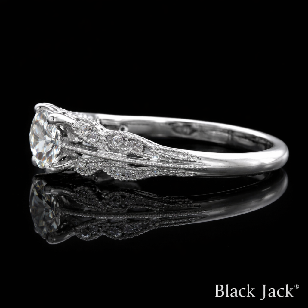 2.00 Carat Lab-Grown Diamond Solitaire Engagement Ring – Round Cut in 14K White Gold