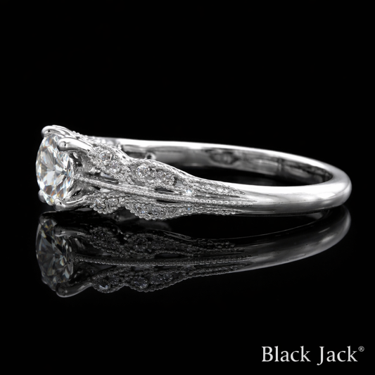 2.00 Carat Lab-Grown Diamond Solitaire Engagement Ring – Round Cut in 14K White Gold