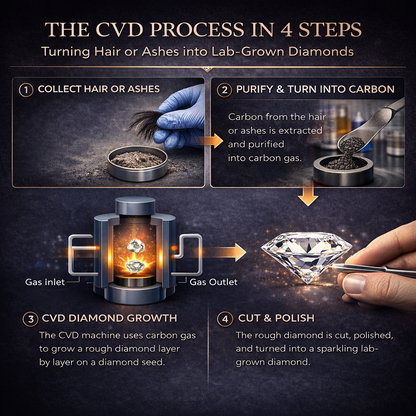 1.50 CT Heart Shape Memory Diamond Ring in 14K Yellow Gold – Ashes to Diamond | Brand Authenticity Certified