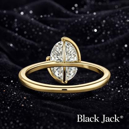 3 Carat Lab-Grown Diamond Solitaire Engagement Ring Oval Cut in 14K Yellow Gold IGI Certified