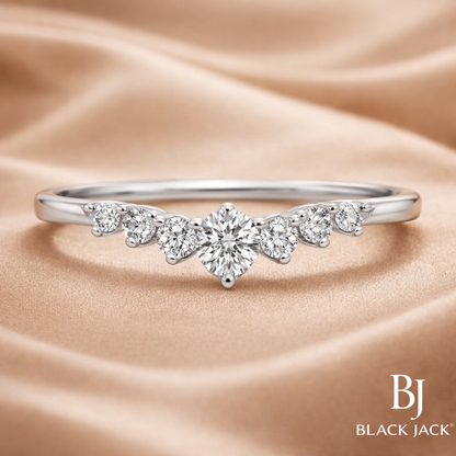 Classic Round Lab Grown Diamond Engagement Ring 1.00 CT in 14K White Gold IGI Certified