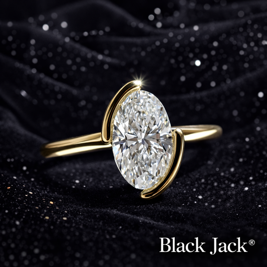 3 Carat Lab-Grown Diamond Solitaire Engagement Ring Oval Cut in 14K Yellow Gold IGI Certified