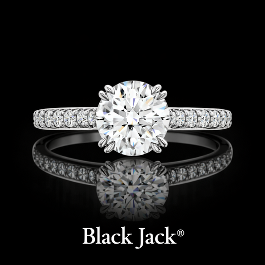 2.35 Carat Lab-Grown Diamond Engagement Ring – Round Cut in 14K White Gold