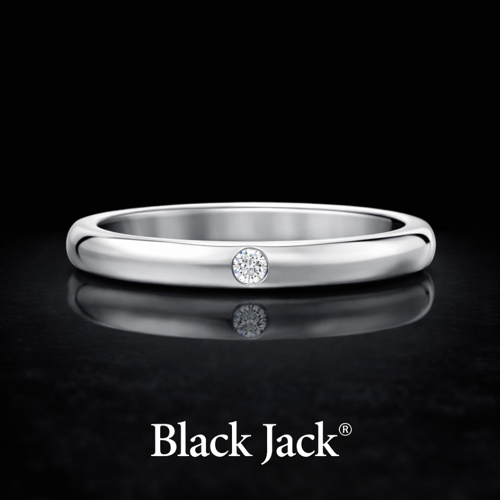 0.20 Carat Lab-Grown Diamond Men’s Wedding Band Round Cut in 14K White Gold