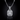 2.00 Ct Lab-Grown Diamond Emerald-Cut Halo Pendant with chain in 925 Sterling Silver Black Jack®