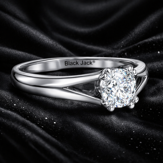 3.00 Carat Lab-Grown Diamond Solitaire Engagement Ring Round Cut in 14K White Gold IGI Certified