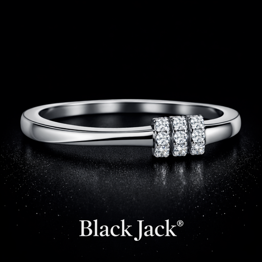 0.30 Carat Round Cut Lab-Grown Diamond Accent Wedding Band Ring in 925 Sterling Silver