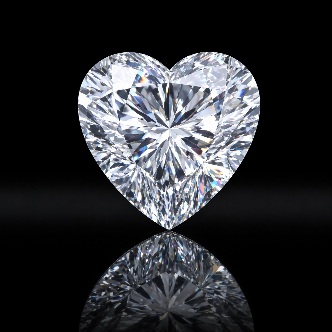 Heart Shape Ashes to Diamond – Loved One Diamond Tribute Keepsake Memorial Gem Black Jack 💎