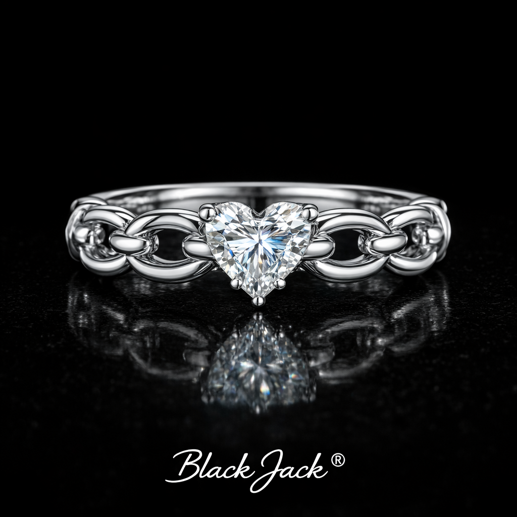 2.00 Carat Heart Cut Lab-Grown Diamond Solitaire Engagement Ring in 925 Sterling Silver