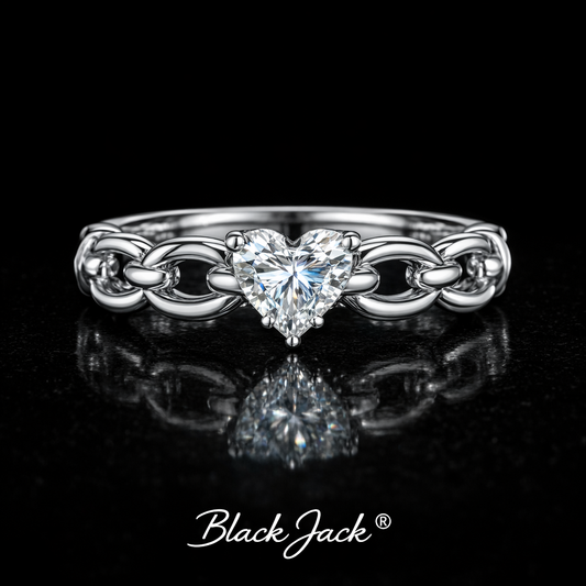 2.00 Carat Heart Cut Lab-Grown Diamond Solitaire Engagement Ring in 925 Sterling Silver