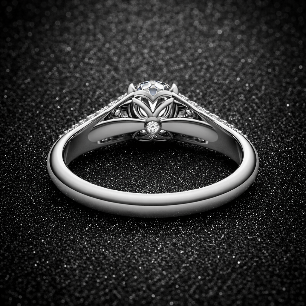 3.00 Carat Lab-Grown Diamond Bezel Set Engagement Ring – Round Cut in 14K White Gold