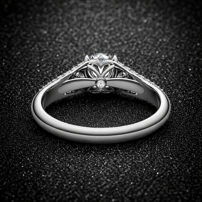 3.00 Carat Lab-Grown Diamond Bezel Set Engagement Ring – Round Cut in 14K White Gold