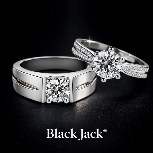 2.00 Ct Women’s Engagement Ring and 1.00 Ct Men’s Engagement Ring Custom Memory Diamond Couple Rings Lab-Grown Diamond from Personal Carbon in 14K Gold