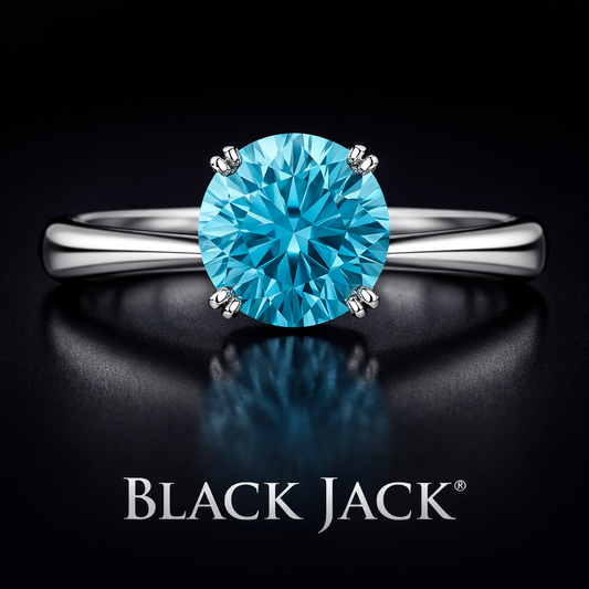 1.50 Carat Lab-Grown Diamond Solitaire Engagement Ring Round Cut in 14K White Gold
