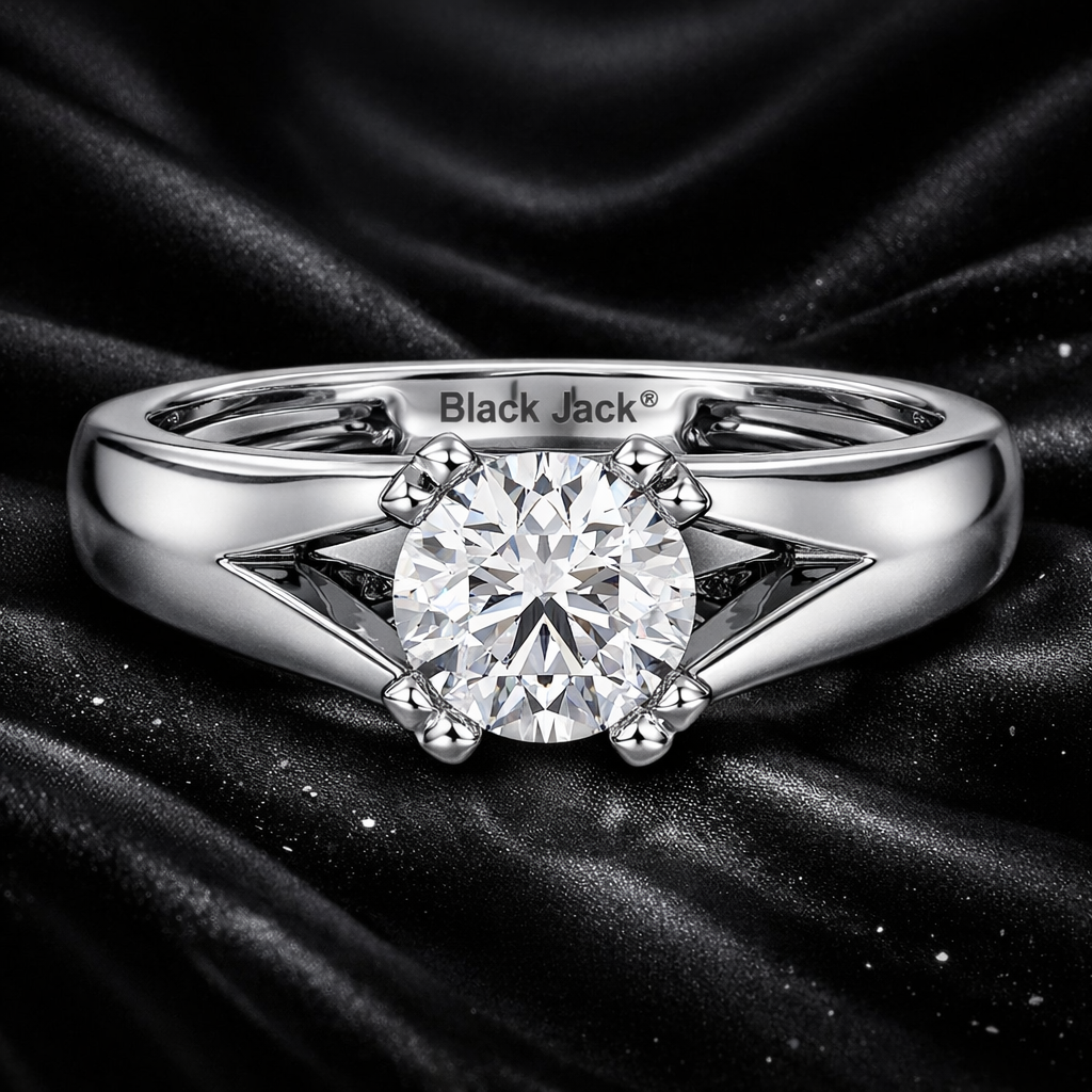 3.00 Carat Lab-Grown Diamond Solitaire Engagement Ring Round Cut in 14K White Gold IGI Certified