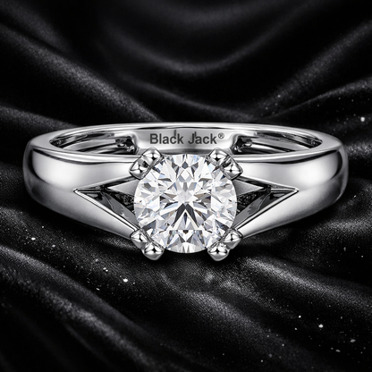 3.00 Carat Lab-Grown Diamond Solitaire Engagement Ring Round Cut in 14K White Gold IGI Certified