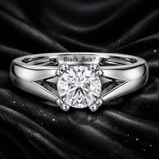 3.00 Carat Lab-Grown Diamond Solitaire Engagement Ring Round Cut in 14K White Gold IGI Certified