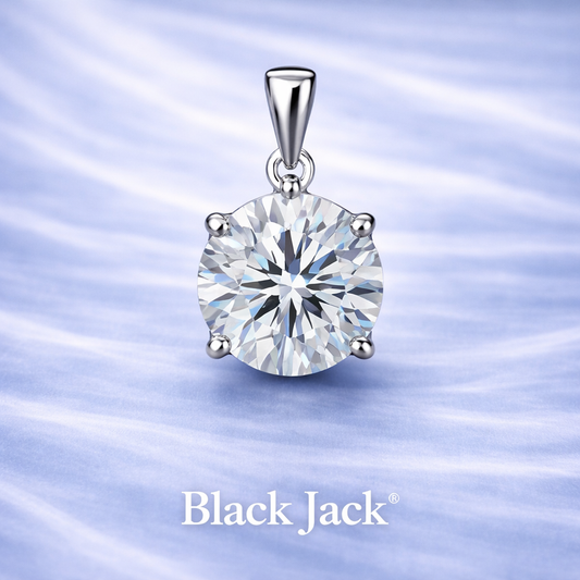 Lab Grown Round Solitaire Diamond Pendant in 14K White Gold (2.00 CT Total) IGI Certified