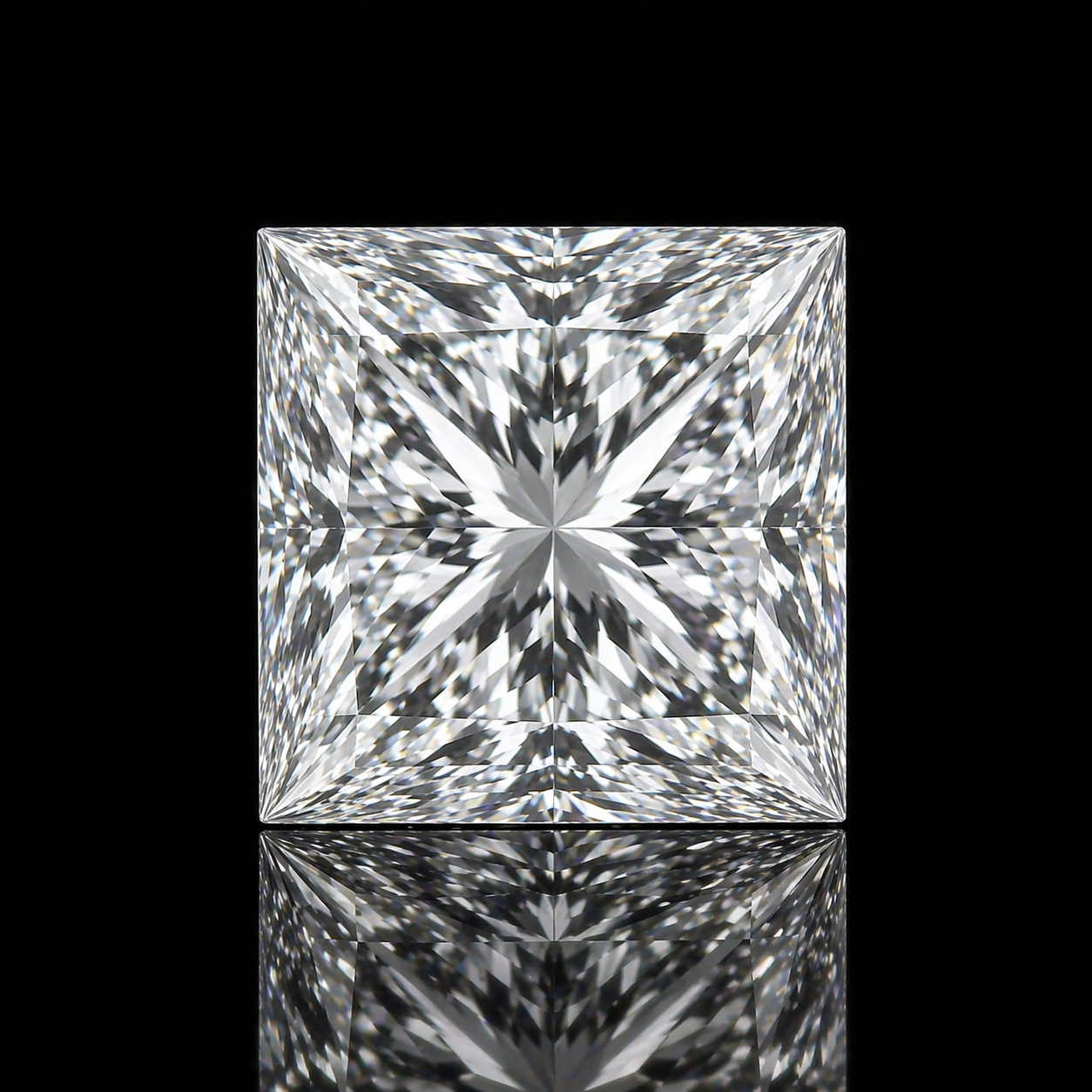 Princess Cut Ashes to Diamond – Remembrance Diamond Memorial Keepsake for Loved One Black Jack 💎