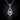0.50 Ct Lab-Grown Diamond Teardrop Floating Pendant in 925 Sterling Silver Black Jack®