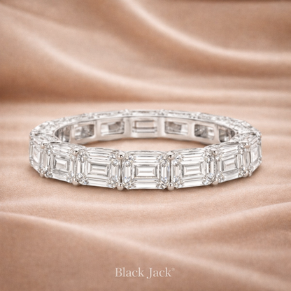 1.50 CT Emerald Cut Diamond Women’s Engagement Band in 14K Gold| Brand Authenticity Certified