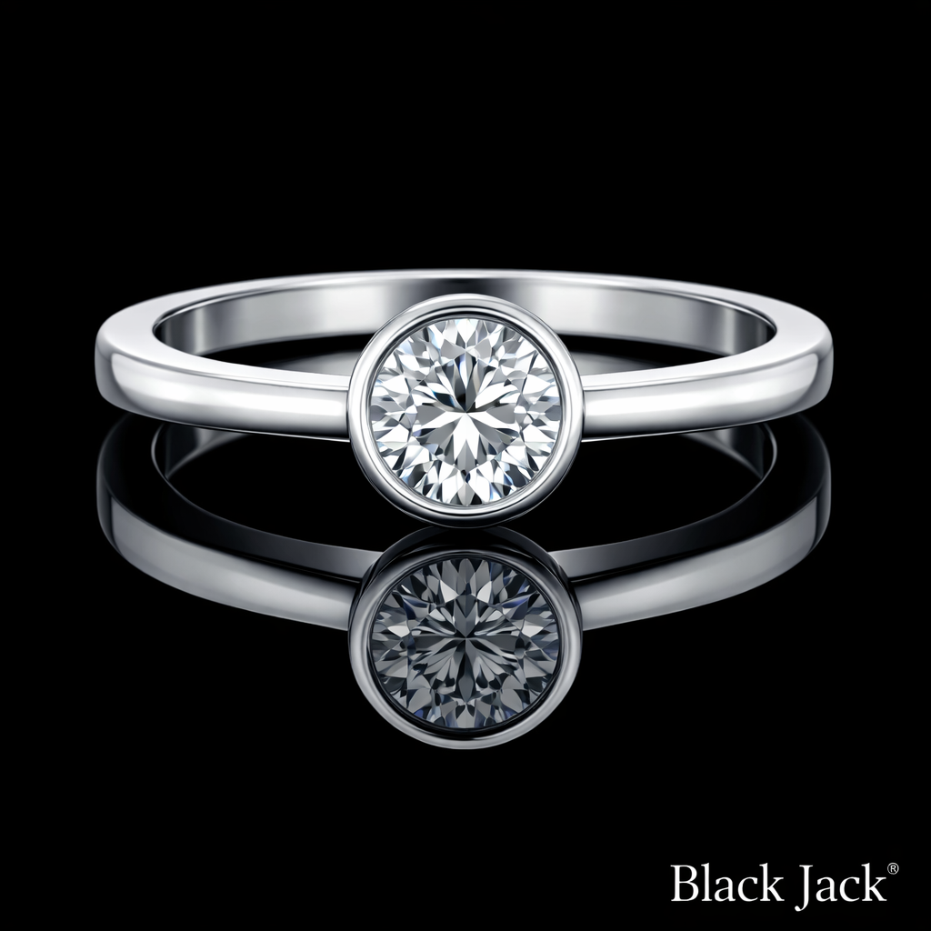 2.00 Carat Lab-Grown Diamond Solitaire Engagement Ring Round Cut in 14K White Gold