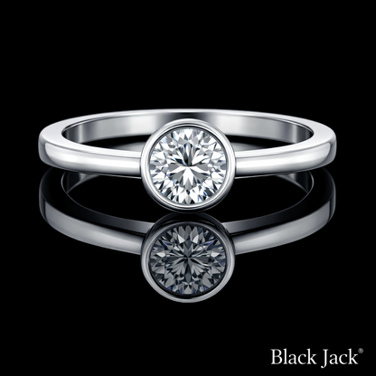 2.00 Carat Lab-Grown Diamond Solitaire Engagement Ring Round Cut in 14K White Gold