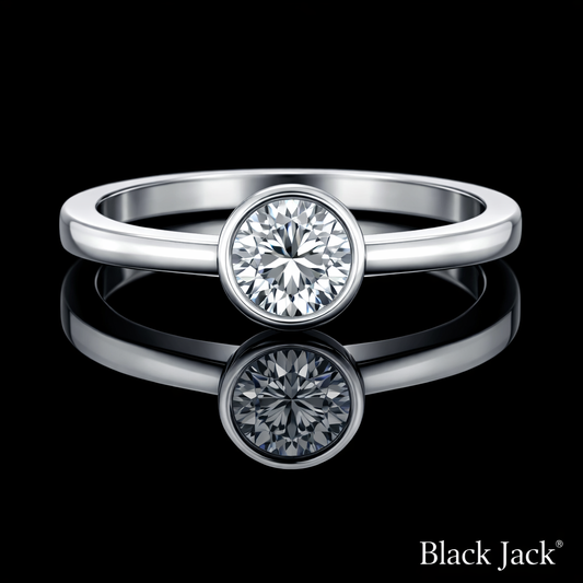 2.00 Carat Lab-Grown Diamond Solitaire Engagement Ring Round Cut in 14K White Gold