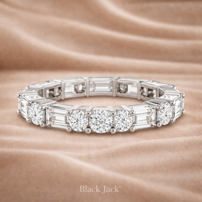 1.75 CT Mixed Cut Diamond Women’s Engagement Band in 14K | Brand Authenticity Certified