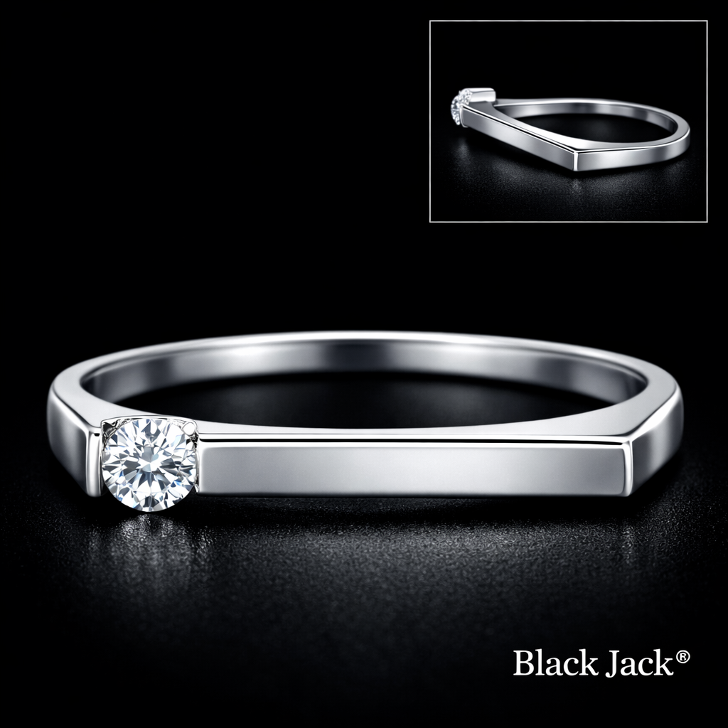 0.30 Carat Round Cut Lab-Grown Diamond Solitaire Engagement Ring in 925 Sterling Silver