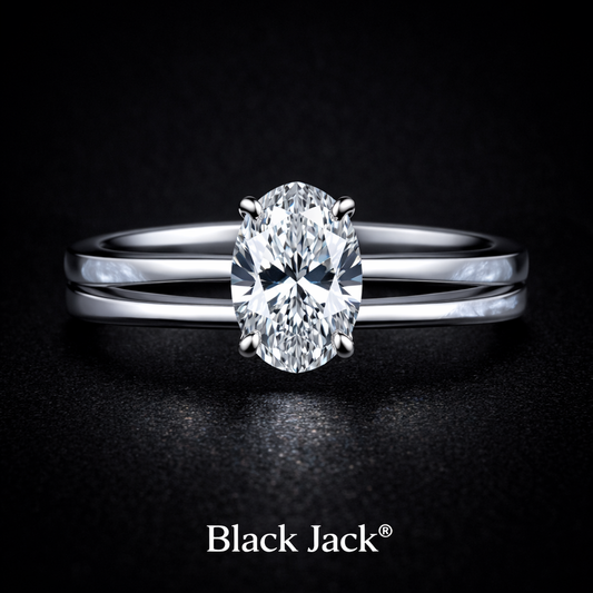 1.00 Carat Oval Cut Lab-Grown Diamond Solitaire Engagement Ring in 925 Sterling Silver