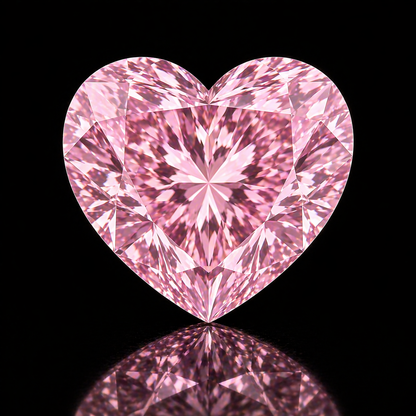 Heart Pink Ashes to Diamond – Remembrance Keepsake Diamond Stone Black Jack 💎